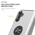 thumbnail image 4 of For Samsung Galaxy A27 5G Case With Invisible Magnetic 360 ° Rotating O-Ring Stand Shockproof Phone Case,Siver,For Galaxy A27 5G, 4 of 7
