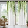 thumbnail image 5 of Outdoor Curtains for Patio Waterproof, Green Outdoor Privacy Panels Grommet, Summer Botanical Leaves Watercolor Blackout Outside Curtains for Porch/Cabana/Pergola/Gazebo 54"x84", 1 Panel, 5 of 8