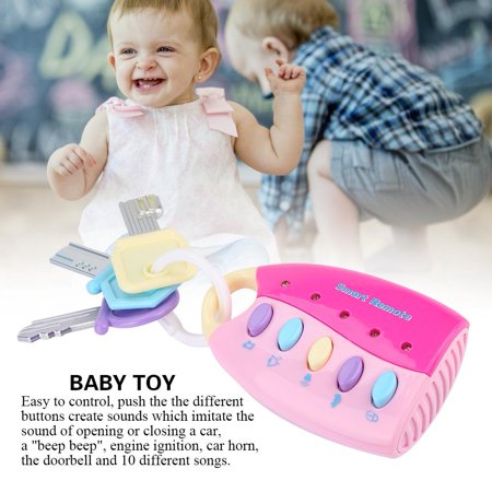 Qiilu Telecommande Voiture Jouet Pour Bebe Telecommande De Voiture Pour Bebe Jouet Pour Bebe Smart Key Telecommande Controle De La Voiture Jouer Musicalement Semblant Pour Les Jouets Walmart Canada