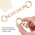 thumbnail image 4 of 2Pcs Bag Extender Chains Alloy Purse Chain Strap 12cm Golden Crossbody Shoulder Bag Strap Extender Chains with Connector Ring for Bag Straps Replacement Accessories Gold DIY, 4 of 9