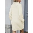 thumbnail image 3 of LAICAIW Robe Chandail Longue Ample à Col Roulé Oversize pour Femmes, 3 of 7