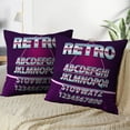 thumbnail image 3 of LALILO Throw Pillow Covers Retro Future Retro Neon Future Cushion Cover 18" x 18", 2 Pack, 3 of 6