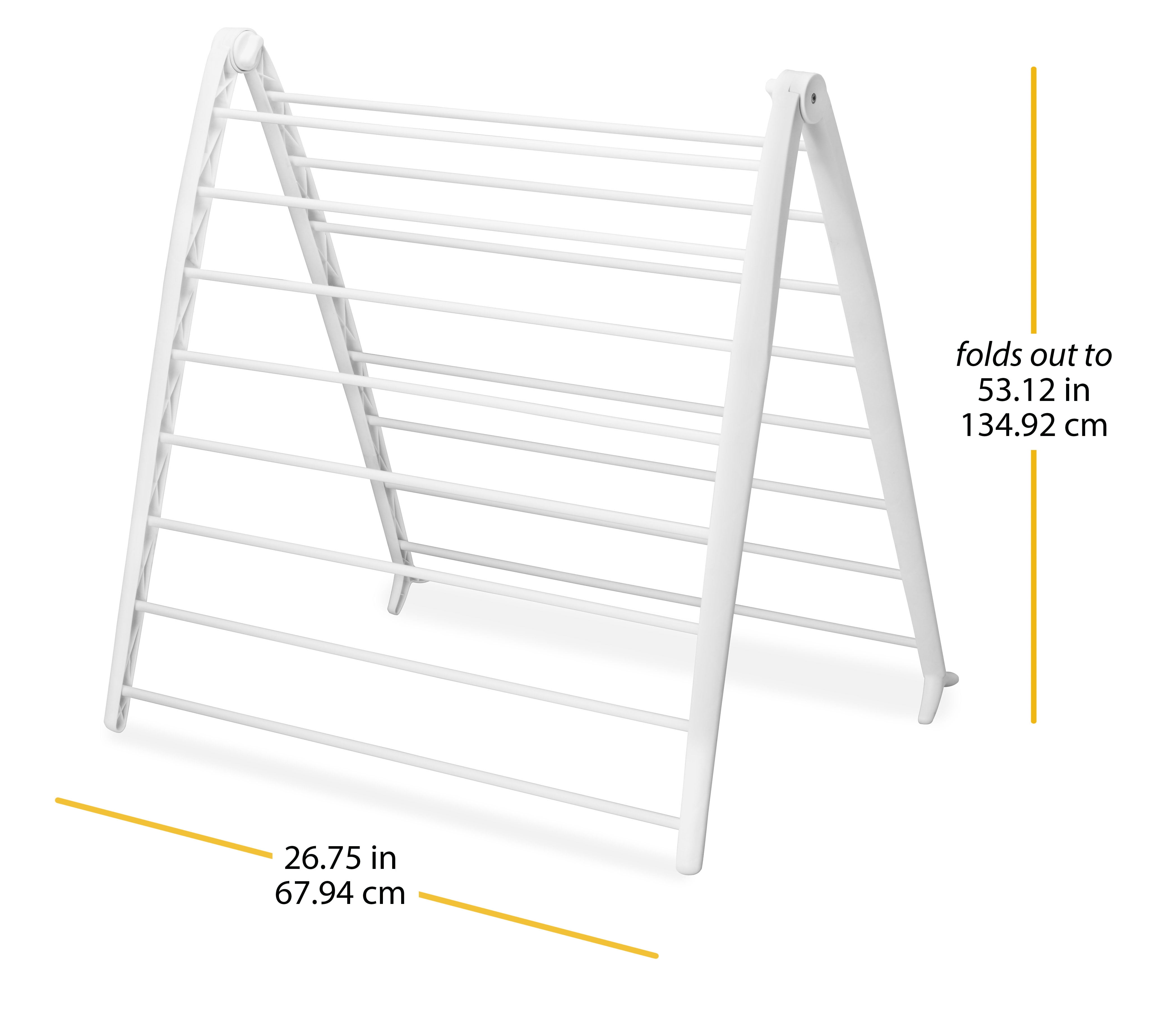 Whitmor Spacemaker Metal Folding Drying Rack White Walmart