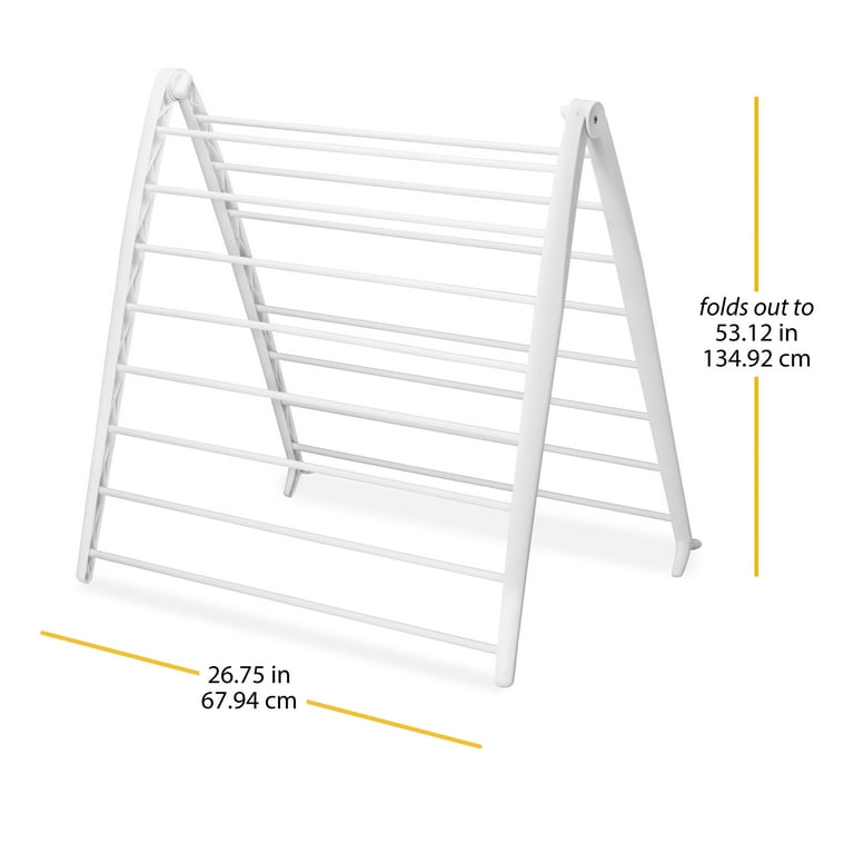 Whitmor Spacemaker Metal Folding Drying Rack White Walmart