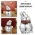 thumbnail image 7 of OUNONA Multi-Color Disco Snowman Christmas Decor Mirror Glass Reflective Charm for Home, 7 of 7