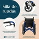thumbnail image 4 of Silla Ruedas Plegabble Ligera Aluminio Todo Terreno 2 Frenos, 4 of 5