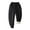 Black, variant on BIG ELEPHANT Boys Girls Fleece Lined Sweatpants, Winter Warm Elastic Waist Babies' Pants with Pockets 3-16Y