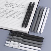Black Pens 12 pcs Retractable Black Ink Gel Pens, 0.5mm Fine Point Pen Set, Writing Pens for Work Campus, Quick-drying Smooth Writing Aesthetic Journal Pens for Men & Women