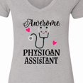 thumbnail image 4 of Inktastic Awesome Physician Assistant for Pa Women's V-Neck T-Shirt, 4 of 5