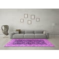 thumbnail image 3 of Ahgly Company Indoor Square Persian Purple Traditional Area Rugs, 6' Square, 3 of 4