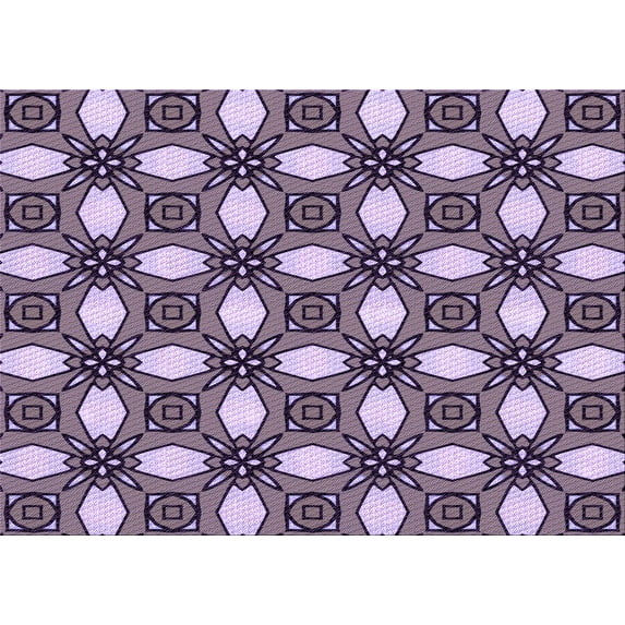 Ahgly Company Indoor Rectangle Patterned Plum Purple Area Rugs, 2' x 3'