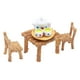 thumbnail image 4 of Silla y mesa de en miniatura Escena en miniatura con tetera Niños Pretender Playset Educación Aprendizaje Juguete 1/12 para casa de, 4 of 9