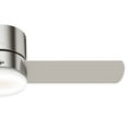 thumbnail image 4 of Hunter 44 inch Indoor Ceiling Fan with Light and Remote Control - For Bedroom or Living Room, Low Profile Mount, Modern Ceiling Fan with LED Light, Quiet, 3 Blades - Minimus 59454, Brushed Nickel, 4 of 17