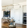 thumbnail image 5 of Kira Home Harlow 38" Schoolhouse Island Light, Glass Shades, Farmhouse Silver Hanging Light, Schoolhouse Glass, 5 of 8