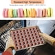 thumbnail image 5 of Estera para hornear macarrones Estera para hornear de silicona marrón 48 agujeros Estera de silicona para macarrones Molde de silicona Molde con revestimiento antiadherente Macarons con bolígrafo, 5 of 8
