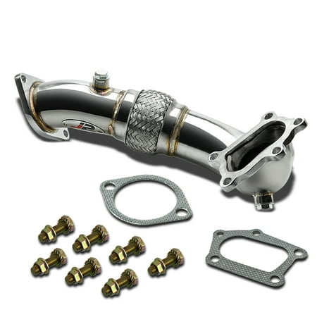 J2 Engineering For 2007 to 2013 Mazda Mazdaspeed 3 DISI -MZR 2.3L Turbo DOHC Engine Stainless Steel Exhaust Down Pipe Kit 08 09 10 11 (Best Exhaust For Mazdaspeed 3)