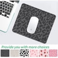 thumbnail image 3 of Black Leopard Mouse Pad Square Waterproof NonSlip Rubber Base Durable Mouse Pads for Office Laptop Perfect for a Stylish and Functional Desk 9.5"x7.8"x0.12" Inch, 3 of 6