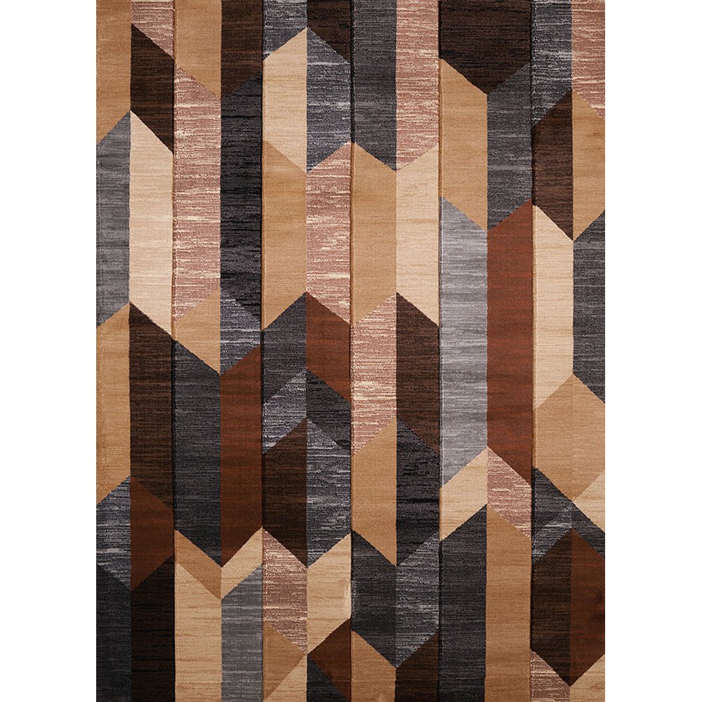 United Weavers Contours Area Rug 702 33650 Dominion Brown Slices