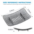 thumbnail image 7 of Plastic Soap Dish, Self Draining Set of 2 Black and White - Soap Holder for Shower, Bathroom and Kitchen - Easy to Clean, Stays Dry (5.94" L x 3.54" W x 0.86" H), 7 of 7