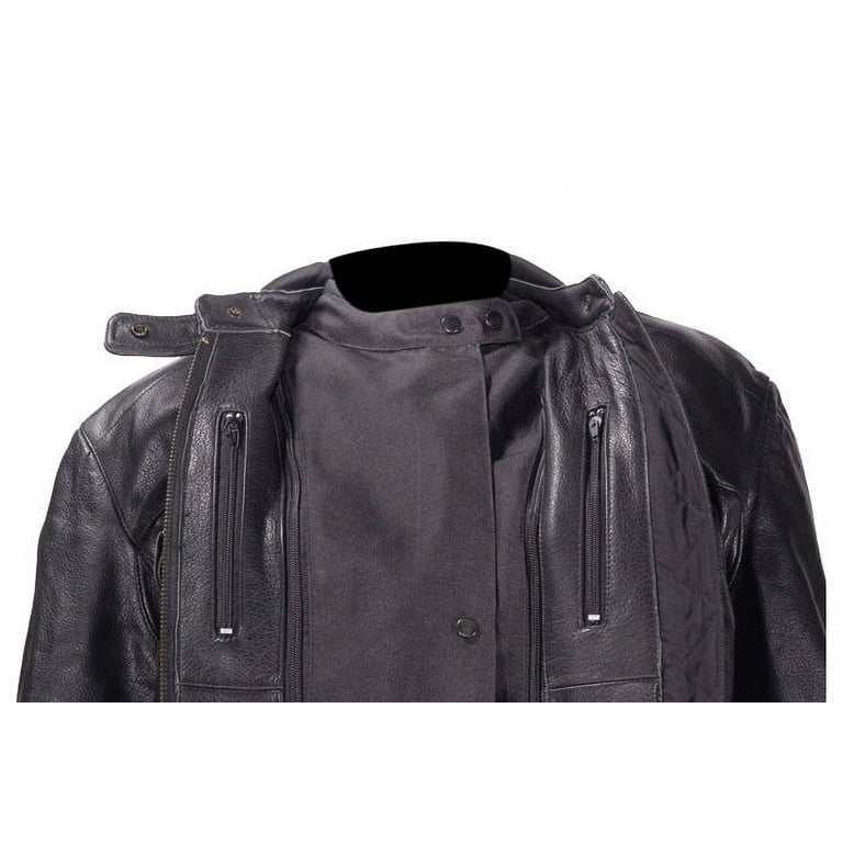Women's Leather Jacket With Removable Liner - Walmart.com