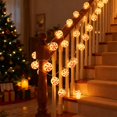 thumbnail image 4 of Christmas Red Windmill Led String Lights Plug In Warm White Christmas Decoration Lights 10M or 5M Indoor Outdoor Holiday Tree Decor | Festive Letter Bulb Design, 4 of 6