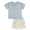 Abyss/Gray, variant on Modern Moments by Gerber Baby and Toddler Boy Textured Shirt and Cargo Short Set, 2-Piece, Sizes 0/3 Months - 5T