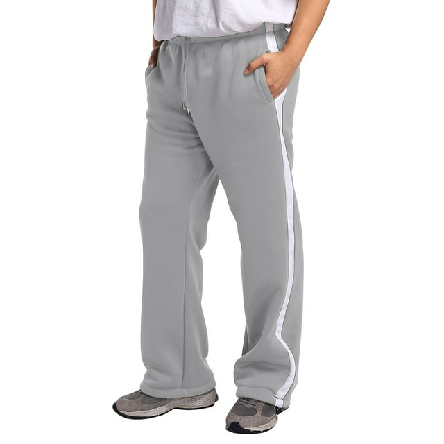 2025 Male Color Block Sweatpants M 1 Tether Large Size Pant Training Men Loose Autumn and Winter Little House Sports Patchwork Trousers