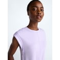 thumbnail image 4 of Scoop Women's and Women's Plus Scubaknit Crewneck Romper, Sizes XS-4X, 4 of 5