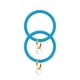 thumbnail image 4 of 2 Unids Pulsera de Silicona Gran Círculo Pulsera Pulsera Llavero Anillo Llave Colgante Accesorios para Mujeres Damas (Azul Acero), 4 of 6