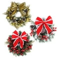 thumbnail image 2 of Mini Christmas Wreaths Small Hanging ，13Inch Christmas Tree Wreath Ornament, 2 of 5