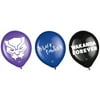 12" Black Panther Wakanda Forever Latex Balloons, 6/PK