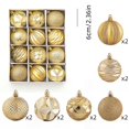 thumbnail image 4 of 12PC Christmas Balls Ornaments Xmas Tree Hanging Balls for Holiday Party Wedding Decoration, Shatterproof Tree Ornaments for Home and Event Display,2.4 Inch, 4 of 7
