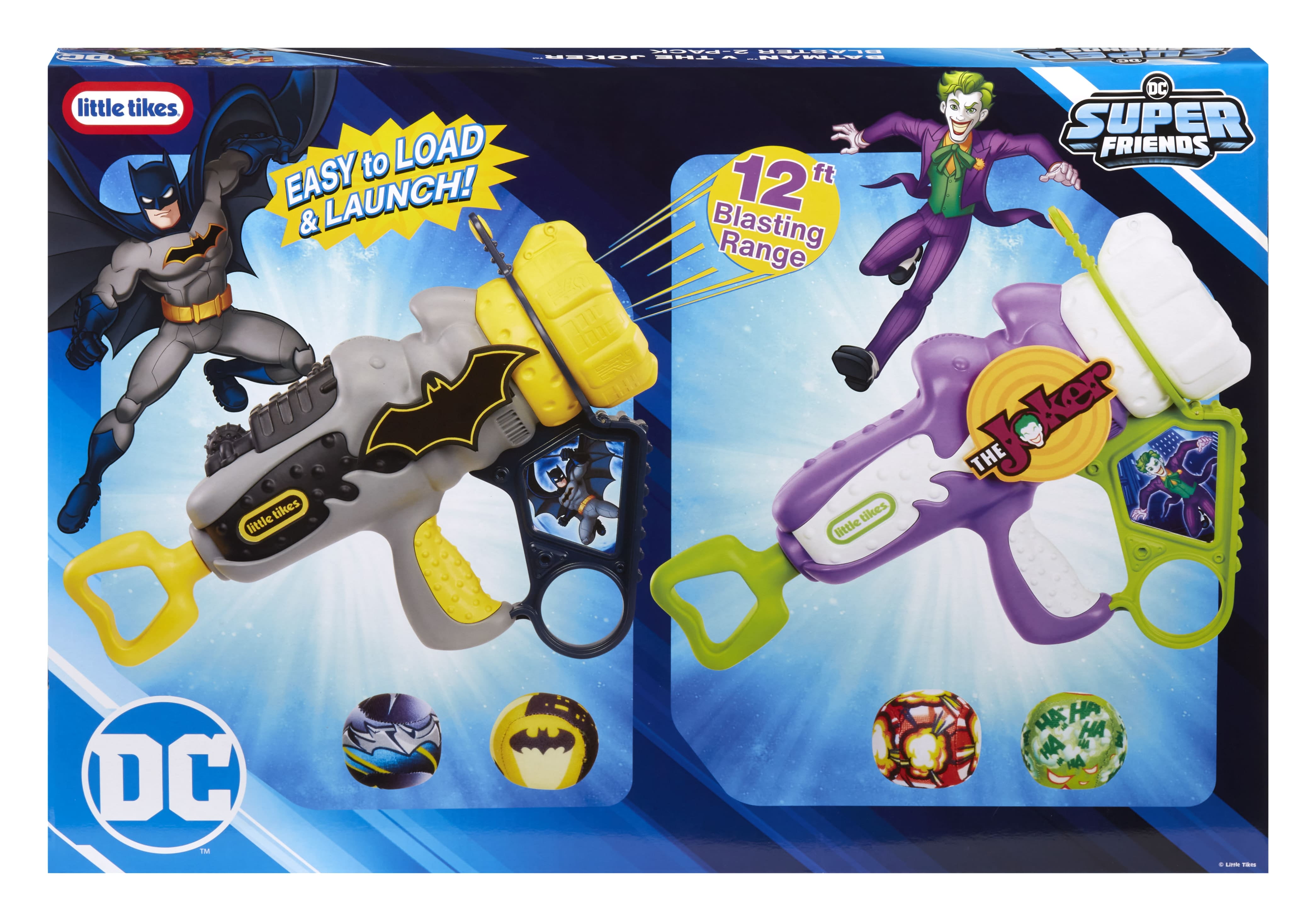 Little Tikes Batman & The Joker Boom Blaster 2 Pack, DC Active Play Toy, Boys, Girls Ages 3+