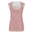 thumbnail image 4 of Njagoc3 Womens Sleeveless Tiered Hem Tank Top, Square Neck, Flowy Fit, Summer Beach & Party Wear, 4 of 6