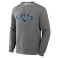 thumbnail image 2 of Men's Fanatics  Heather Gray Indianapolis Colts Loop Terry Pullover Sweatshirt, 2 of 7