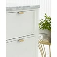 thumbnail image 2 of Amerock Streamline Tab 1-3/4 inch (44mm) Length Champagne Bronze Cabinet Finger Edge Pull, 10 Pack, 2 of 4