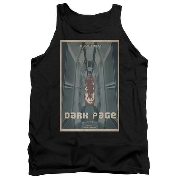Trevco CBS2174B-TK-1 Star Trek & Tng Season 7 Episode 7 Adult Cotton Tank Top, Black - Small