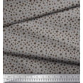 thumbnail image 2 of Soimoi Poly Georgette Fabric Coffee Beans & Coffee Beverages Print Sewing Fabric Yard 42 Inch Wide, 2 of 3