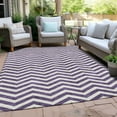 thumbnail image 6 of Addison Rugs Chantille Indoor/Outdoor Transitional Chevron Purple Washable Rectangle Rug, 9' x 12', 6 of 6