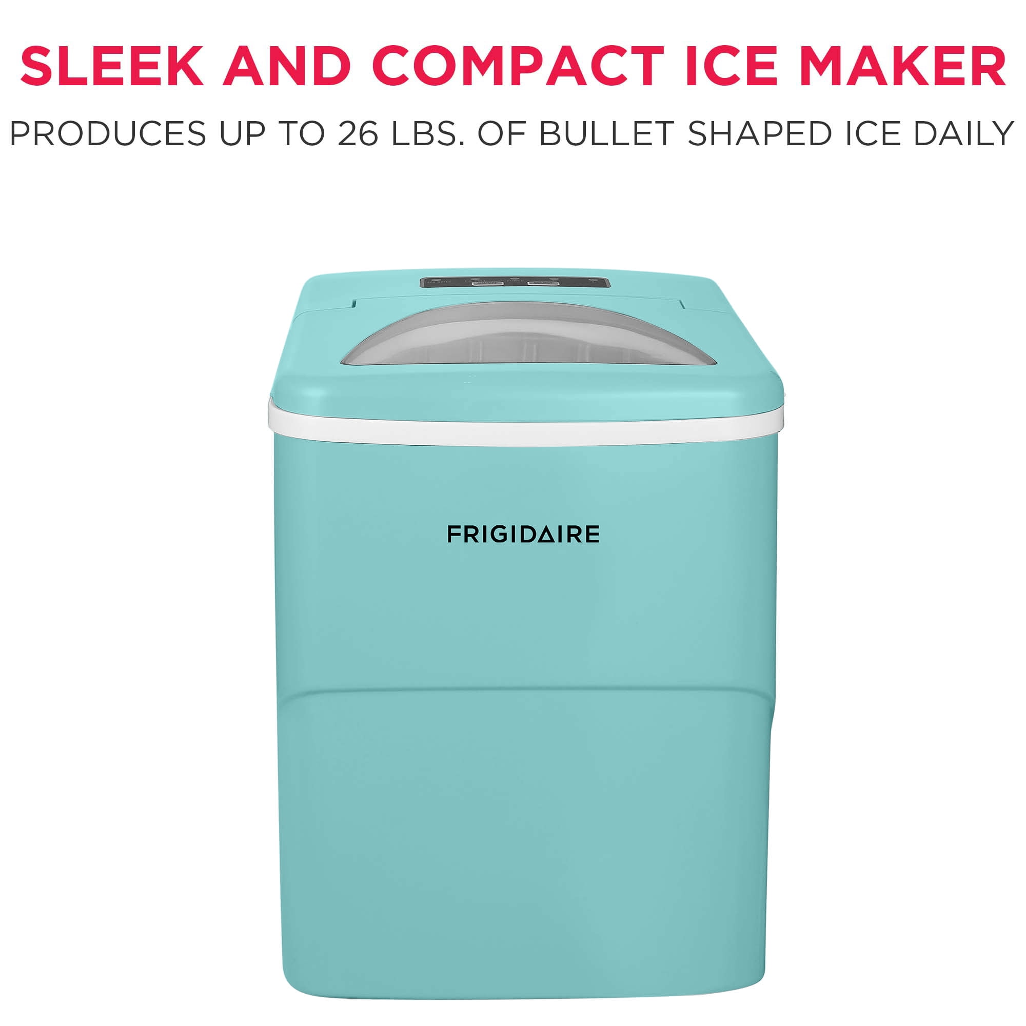 Frigidaire 26 lb Blue Countertop Portable Ice Maker