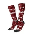 thumbnail image 2 of Fotbe Christmas Tree Buffalo Plaid print Women's Men's Novelty Crew Socks Cotton Socks Knee High Socks for Walking,Running,Nurses,Pregnancy, 2 of 9