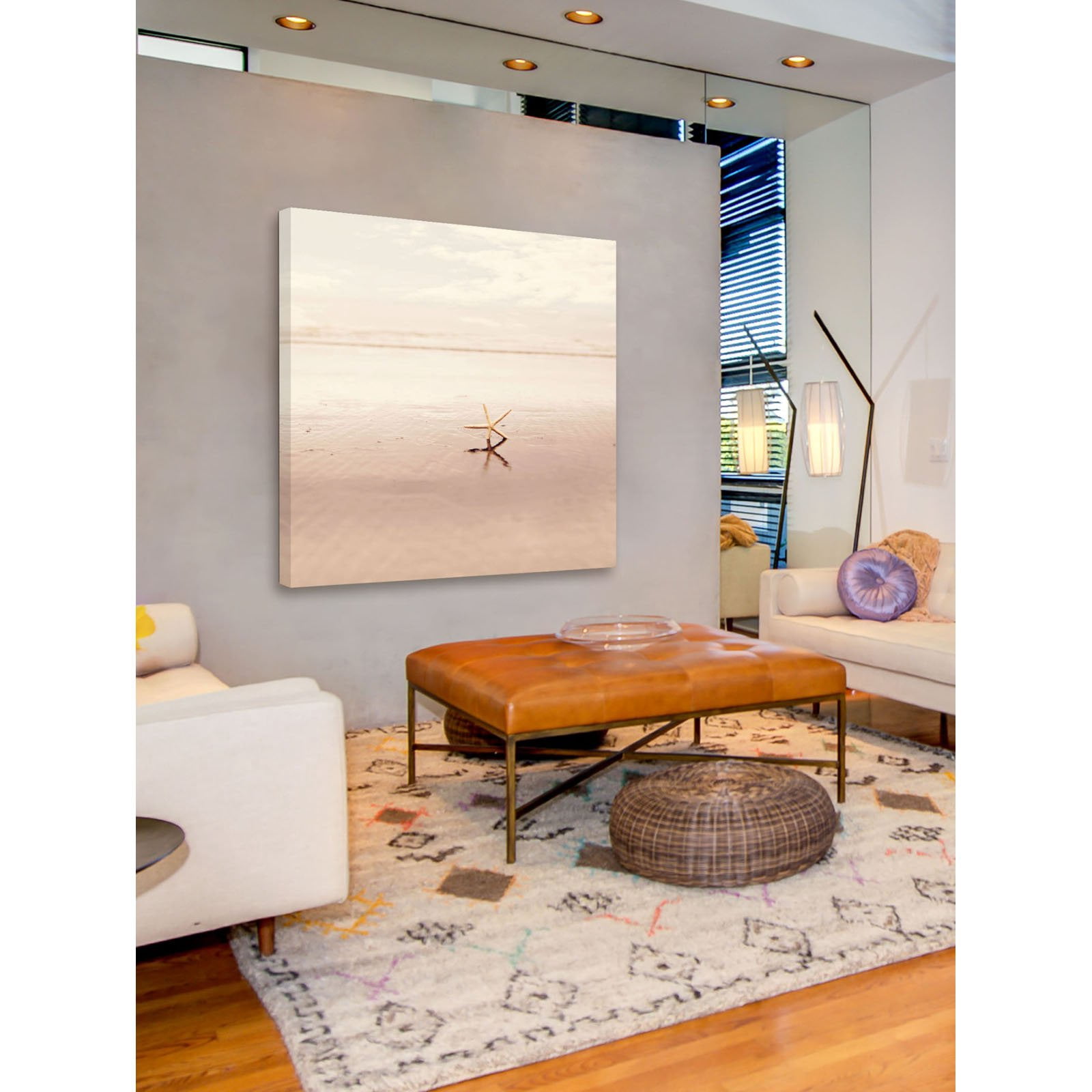 Dancing on the Beach Painting Print on Wrapped Canvas