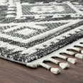 thumbnail image 4 of Luxe Weavers South Western Fringe Geometric Black 6x9 Area Rug for Living Rooms, 4 of 8
