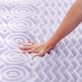 thumbnail image 2 of Lucid 2" Zoned Memory Foam Topper, Full XL, 2 of 6