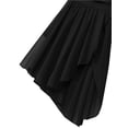 thumbnail image 6 of MSemis Female Dance Leotard Dress V-Neck High-Low Skirt XS to 3XL, 6 of 7