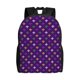 thumbnail image 1 of Disketp Purple Mardi Gras Mochila Unisex de Apertura Lateral Completa, Mochila para Laptop para Escuela, Trabajo y Viajes, 1 of 8