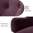 thumbnail image 4 of HULALA HOME Eusebio Modern Velvet  Accent Chair with Tufted Wingback for Living Room Set of 2 by  Wingback Chairs PURPLE, 4 of 5