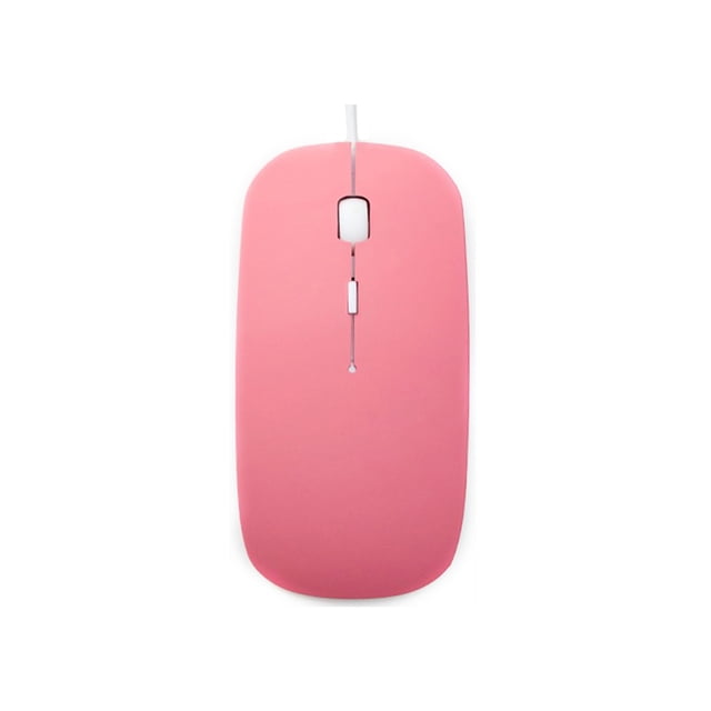 Universal 800/1000/1200/1600DPI 4 Buttons Wired Mouse PC/Computer Accessory - Pink