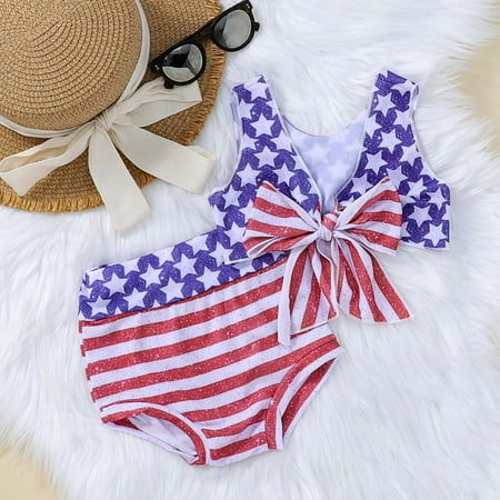 

CHGBMOK Toddler Swimsuit Baby Girls Swimwear Summer Top Shorts Swimsuit Two-Piece Set