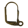 thumbnail image 3 of Abbracc 50 Pieces French Leverback Earrings Earwire Hook Open Loop Findings Bronze, 3 of 7